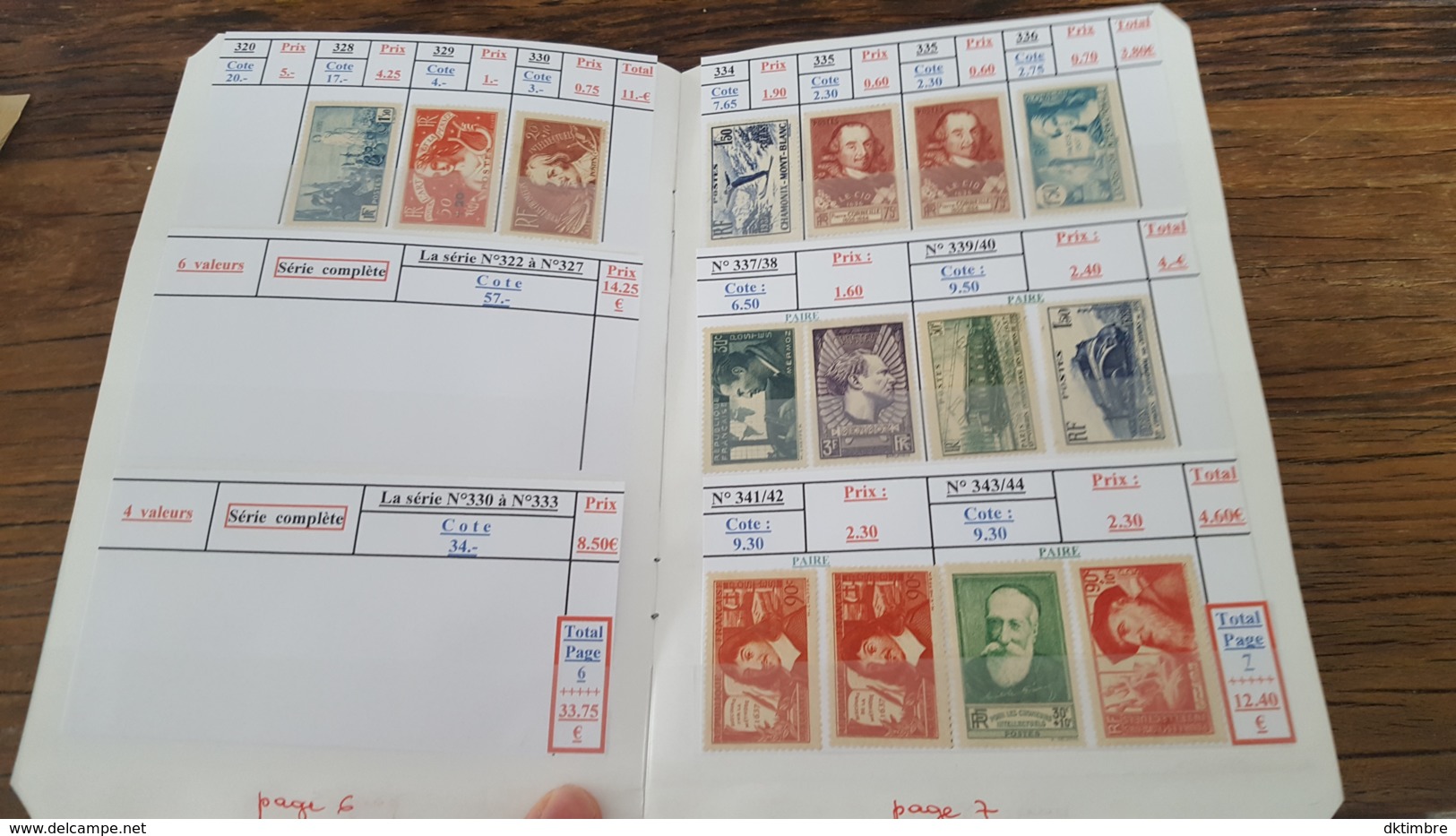 LOT 436194 TIMBRE DE FRANCE NEUF* VALEUR 649 EUROS BLOC - Collections