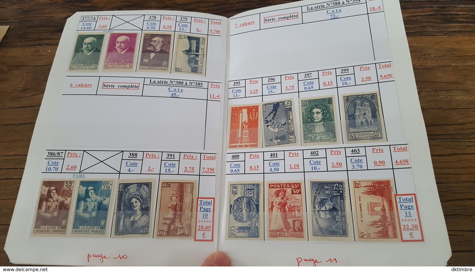 LOT 436194 TIMBRE DE FRANCE NEUF* VALEUR 649 EUROS BLOC