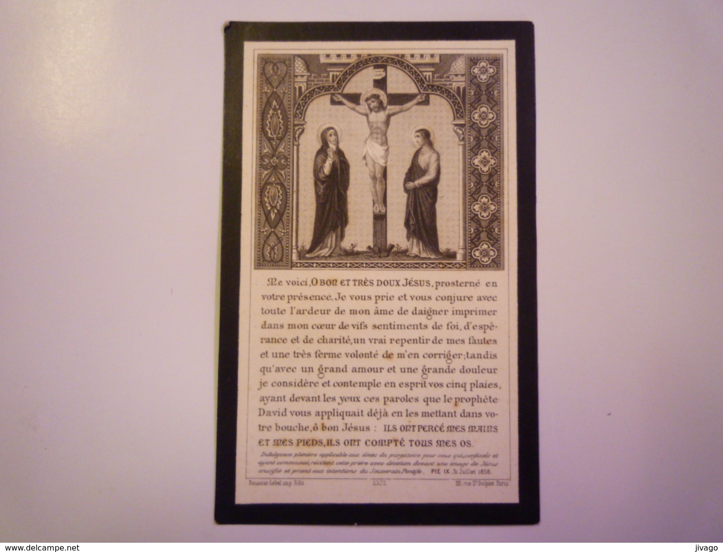 FAIRE-PART De Décès Du COMTE  Pierre-Dominique D'AUBERJON   1902    - Décès