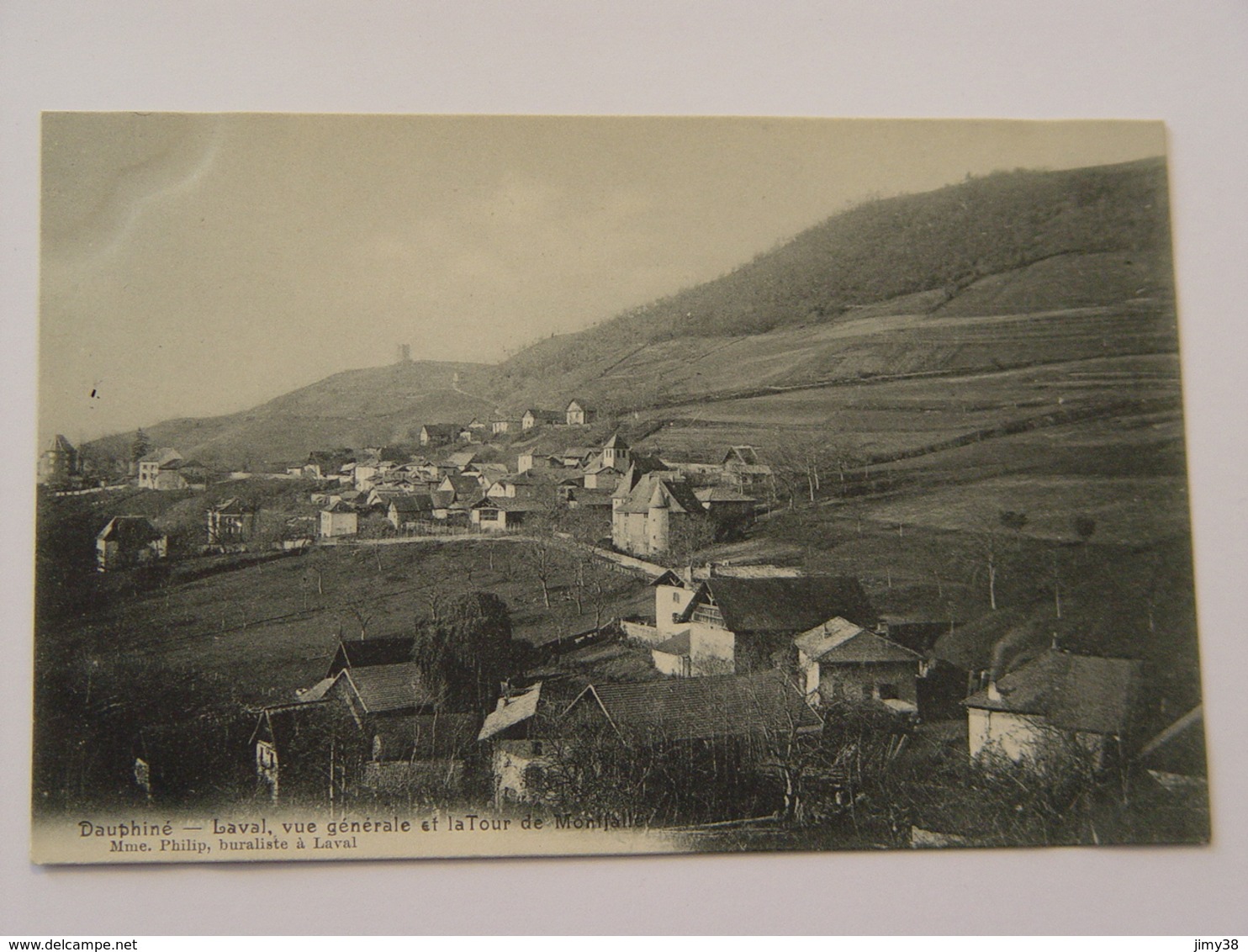 ISERE-LAVAL-VUE GENERALE DE LA TOUR MONTJALLET ED MME PHILPIP - Laval