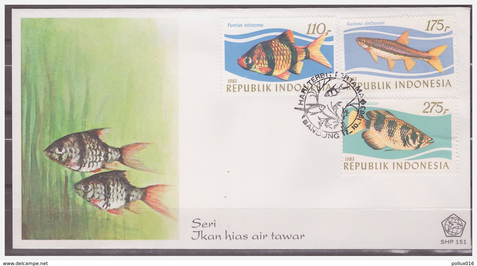 Indonesia 1983 FDC 151 Vissen Fish - Indonesië