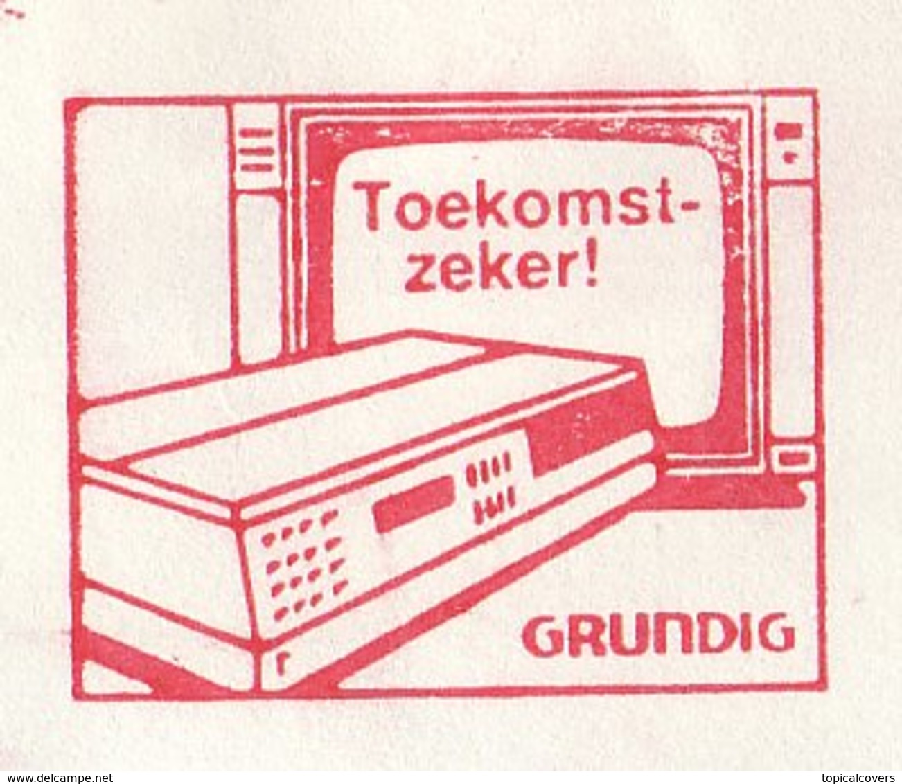 Meter Cover Netherlands 1985 VCR - Video Recorder - Television - Grundig - Zonder Classificatie