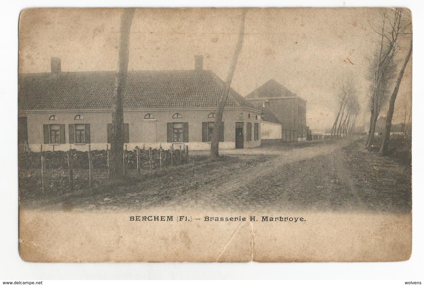 Berchem Brouwerij H. Martroye Oude Postkaart Brasserie Antwerpen - Autres & Non Classés
