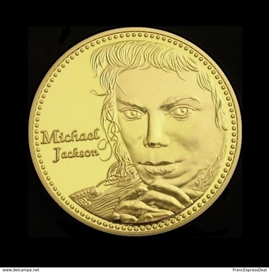 1 Pièce Plaquée OR ( GOLD Plated Coin ) - Michael Jackson ( Ref 1 ) - Autres & Non Classés