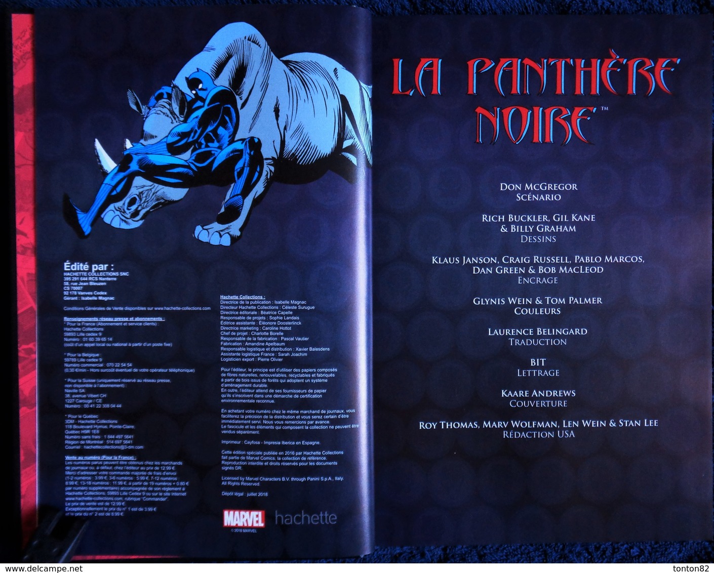La Panthère NOIRE - La Colère De La Panthère -  Marvel Comics - Nova