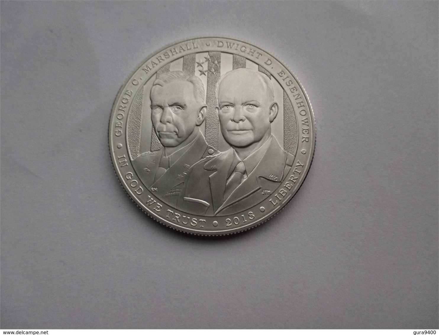 USA, 1 Dollar, 2013 Five-Star Generals - Marshall And Eisenhower. - Commemoratifs