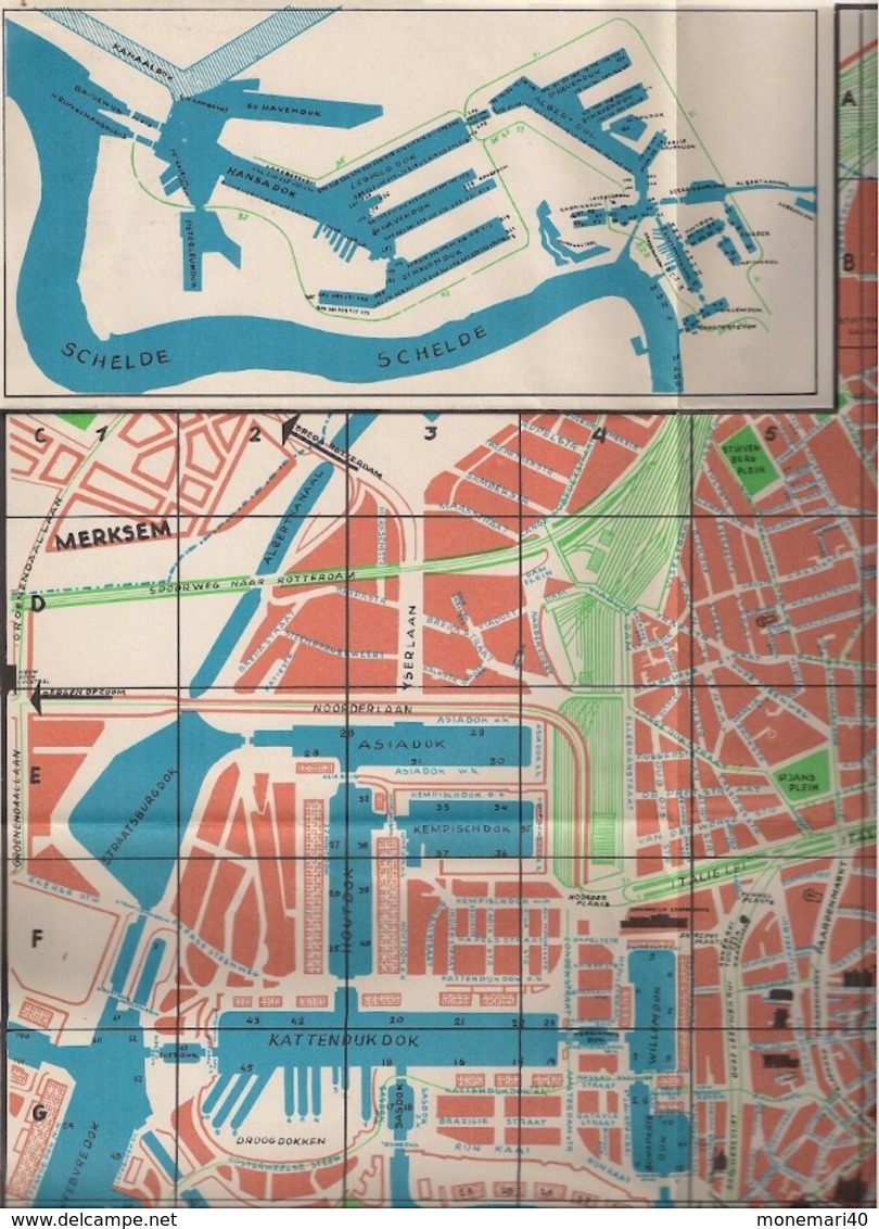 BEKNOPTE GIDS (GUIDE CONCIS) ANWERPEN (ANVERS) - STADTPLAN (PLAN DE LA VILLE)