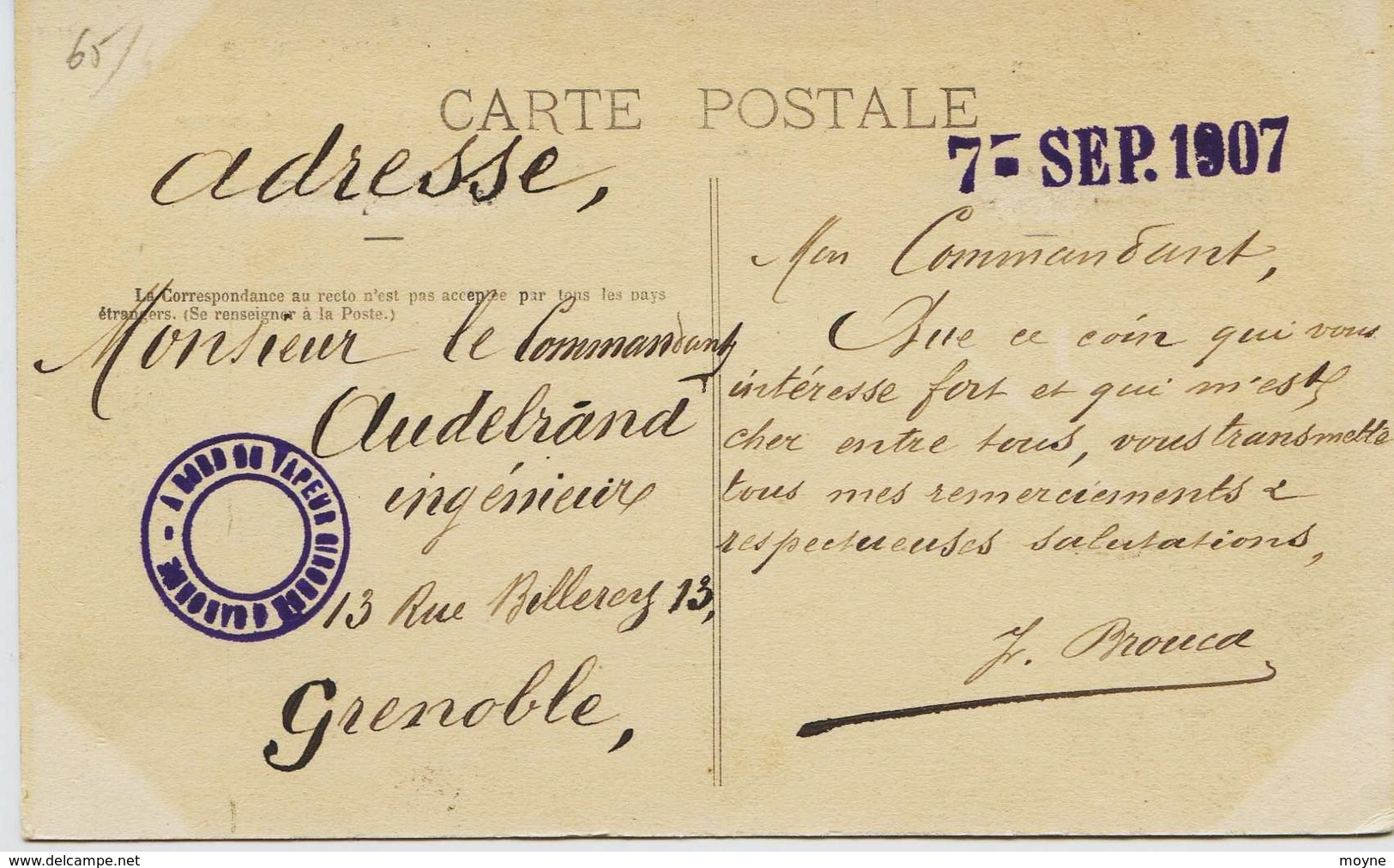 4925 - Htes Pyrennes - Vallée D'ASPE : Le Pont D'Escot Prés Sarrance - + Cachet Du Vapeur GIRONDE - Circulée En 1907 - Other & Unclassified