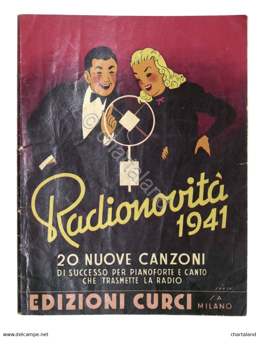 Musica Spartiti - Radionovità 1941 - 20 Nuove Canzoni - Pianoforte E Canto - Non Classificati