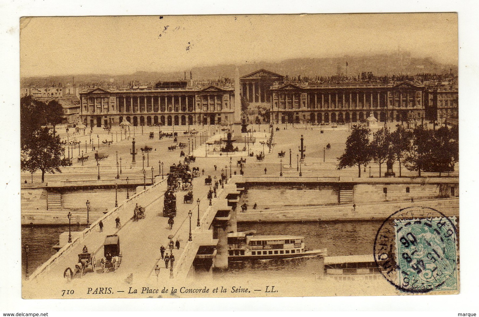 Cpa N° 710 PARIS La Place De La Concorde Et La Seine - La Seine Et Ses Bords