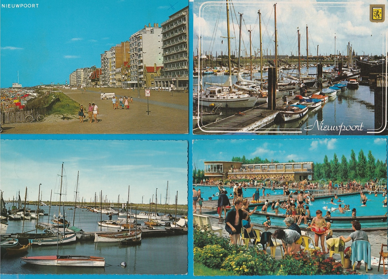 BELGIË Nieuwpoort, Lot van 51 postkaarten.