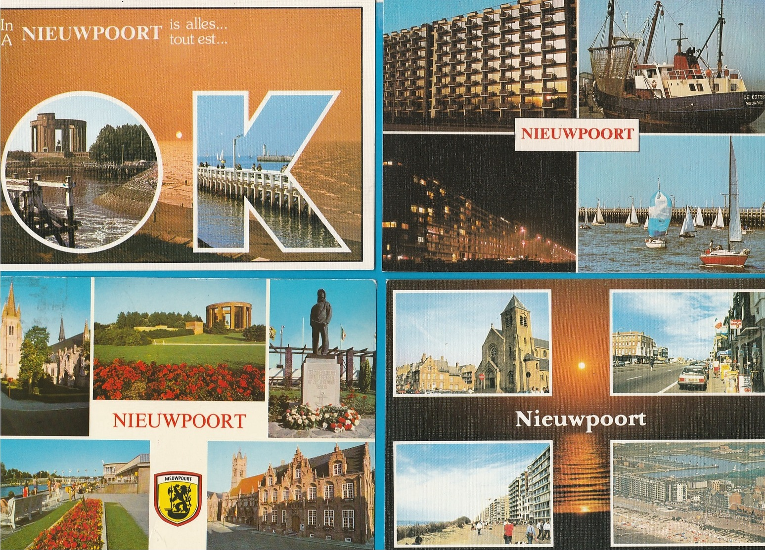 BELGIË Nieuwpoort, Lot van 51 postkaarten.