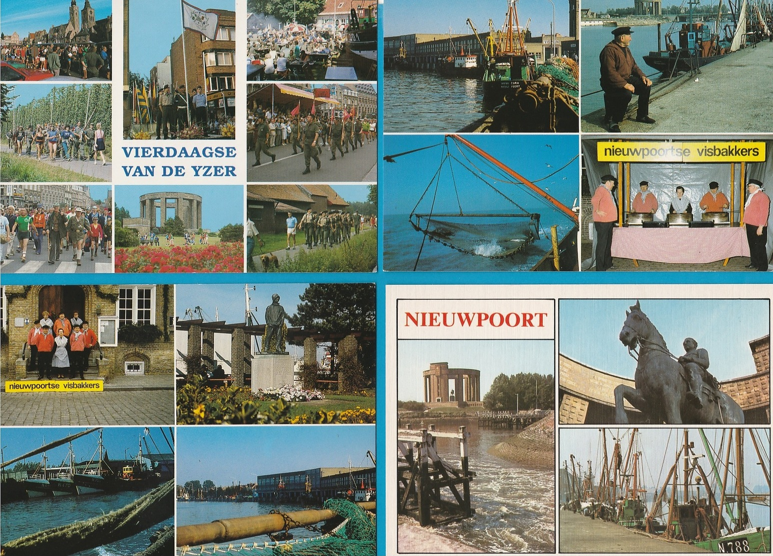 BELGIË Nieuwpoort, Lot van 51 postkaarten.