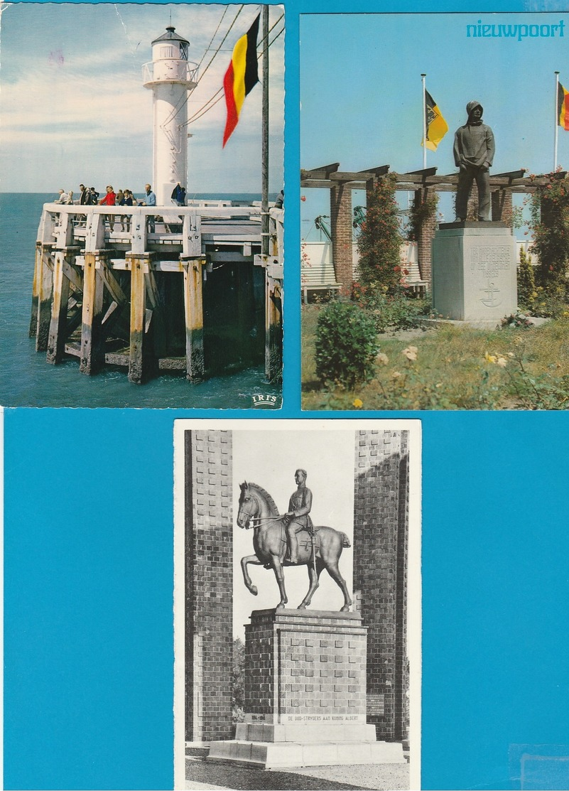 BELGIË Nieuwpoort, Lot van 51 postkaarten.