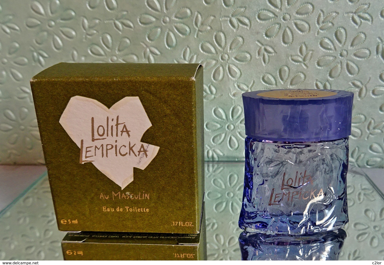 Miniature  "AU MASCULIN  " De LOLITA LEMPICKA Eau De Toilette 5 Ml Dans Sa  Boite (M076-3) - Miniatures Hommes (avec Boite)