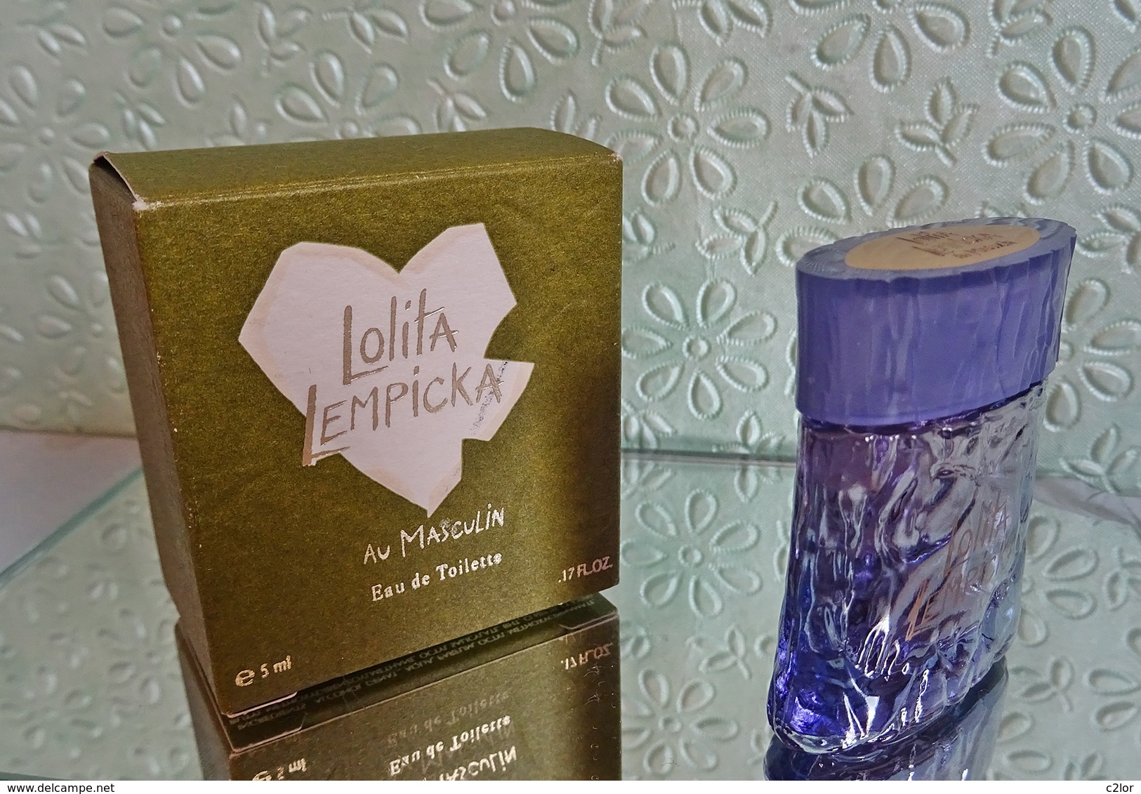 Miniature  "AU MASCULIN  " De LOLITA LEMPICKA Eau De Toilette 5 Ml Dans Sa  Boite (M076-3) - Miniatures Hommes (avec Boite)