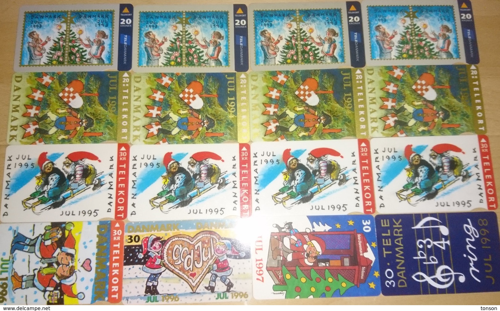 Denmark, 16 Different Christmas Cards, 2 Scans.  Please Read - Danimarca