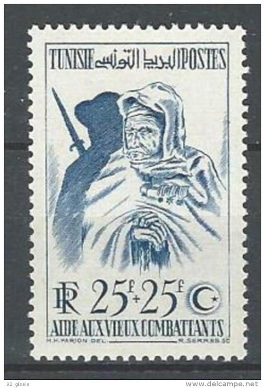 Tunisie YT 337 " Aide Aux Vieux Combattants " 1950 Neuf** - Nuovi