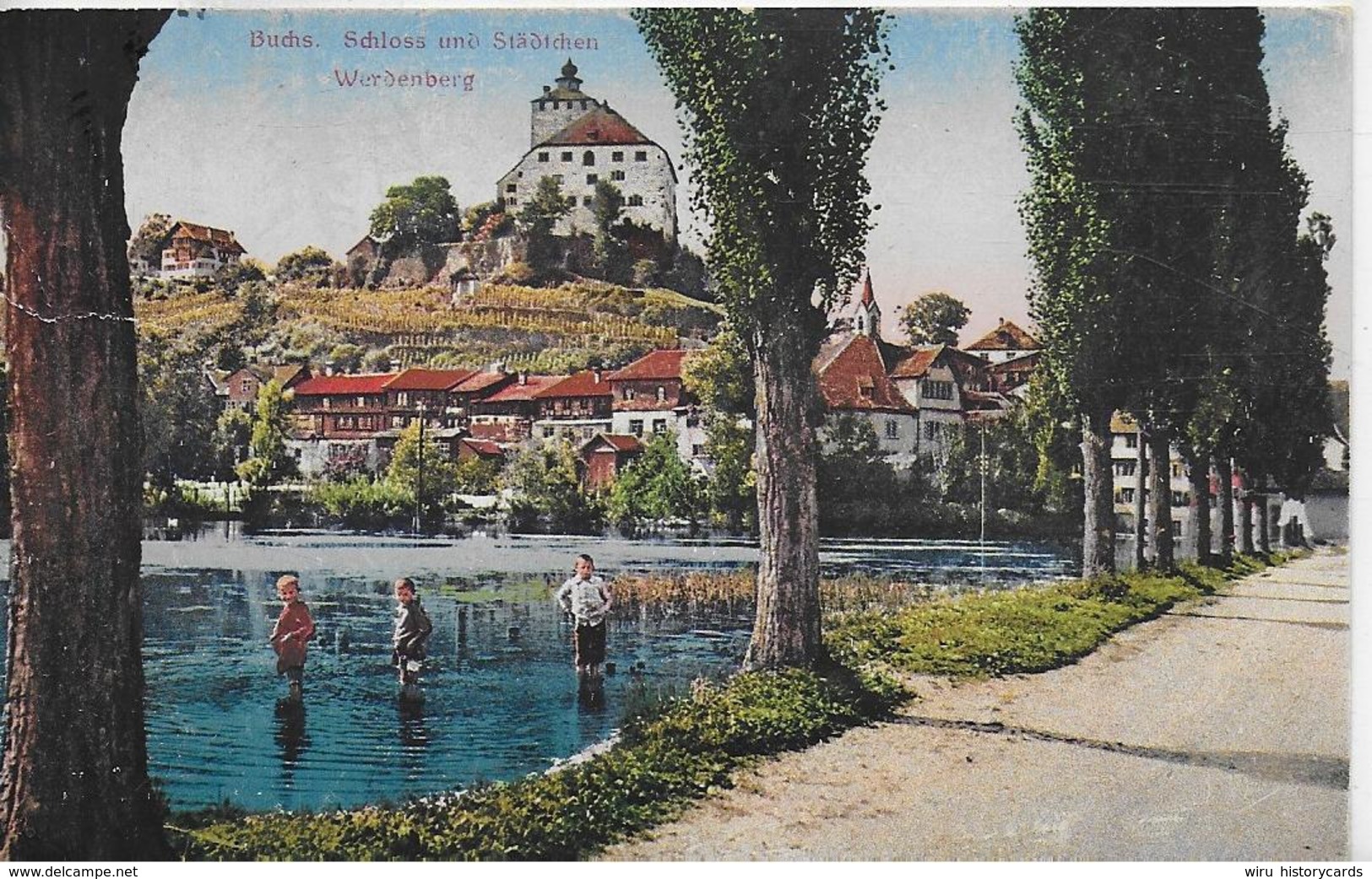 AK 0129  Buchs - Schloss Und Städtchen Werdenberg / Verlag Schmidt Um 1910-20 - Sonstige & Ohne Zuordnung