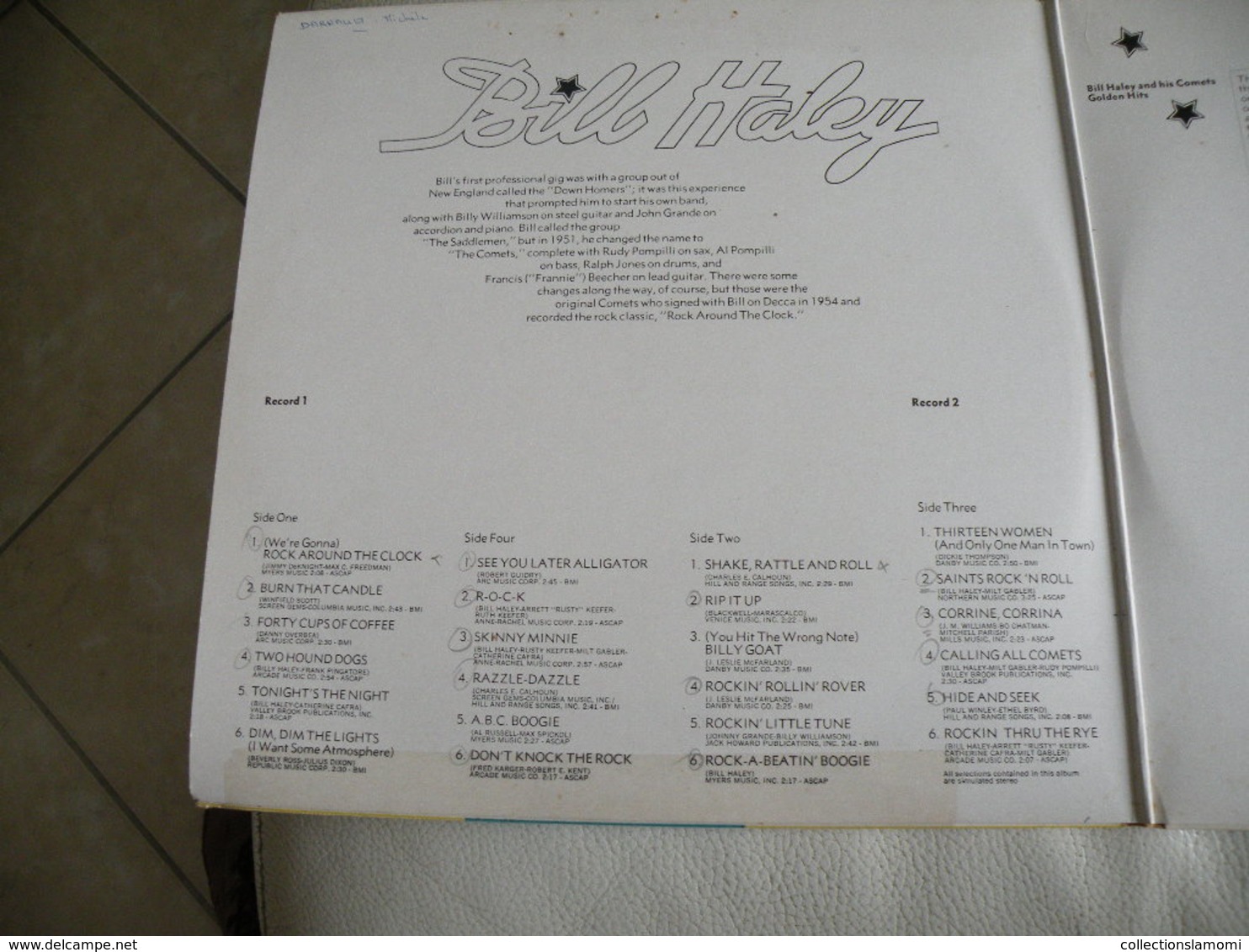 Bill Haley -1973 (Titres sur photos) - Vinyle 33 T LP double album
