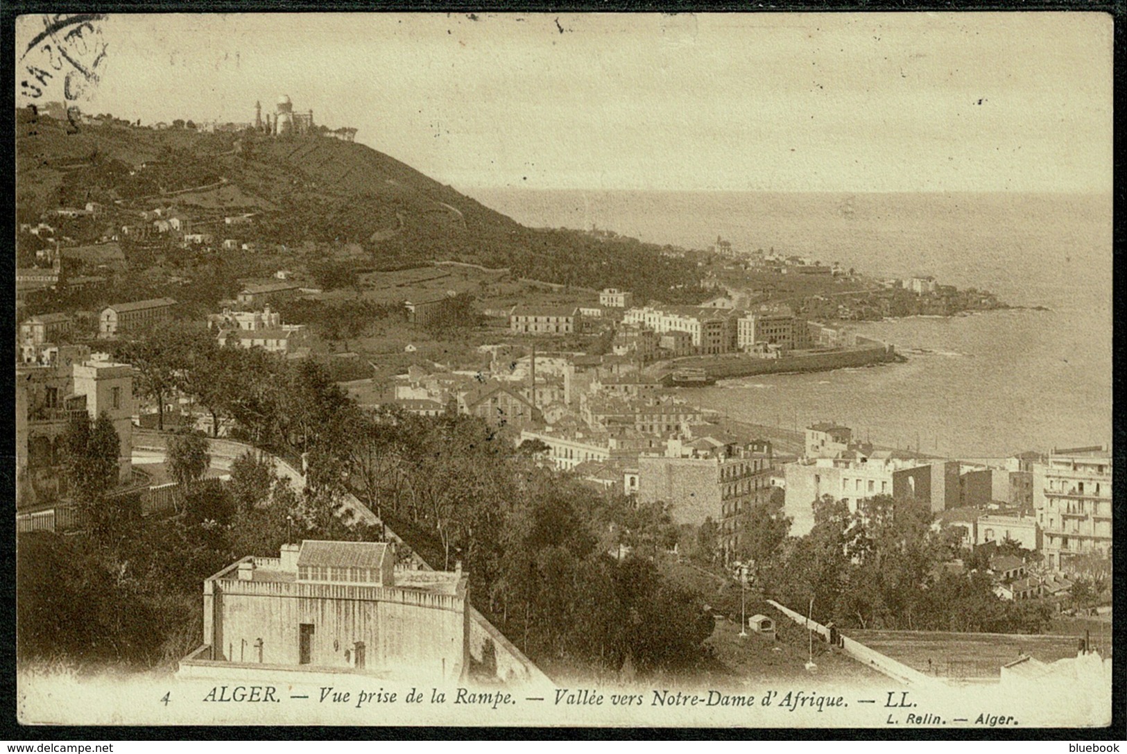 Ref 1261 - 1906 Algeria LL Postcard - Alger Plateau Sauliere Postmark France Stamp 10c Rate To London - Algiers