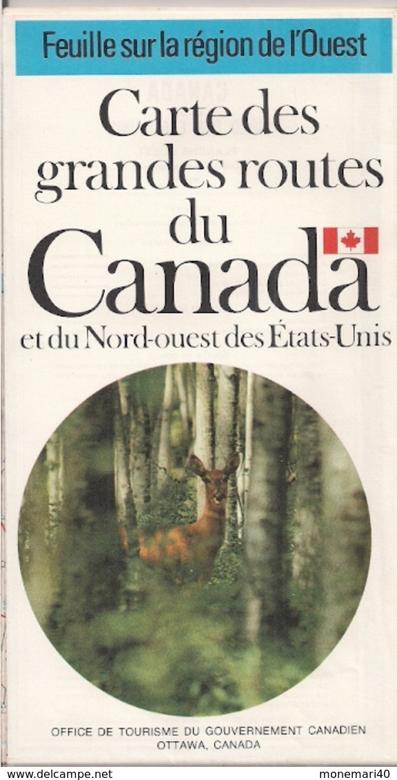 CANADA (OUEST) - ETATS-UNIS (NORD-OUEST - CARTES ROUTIÈRES (1973) - Cartes Routières