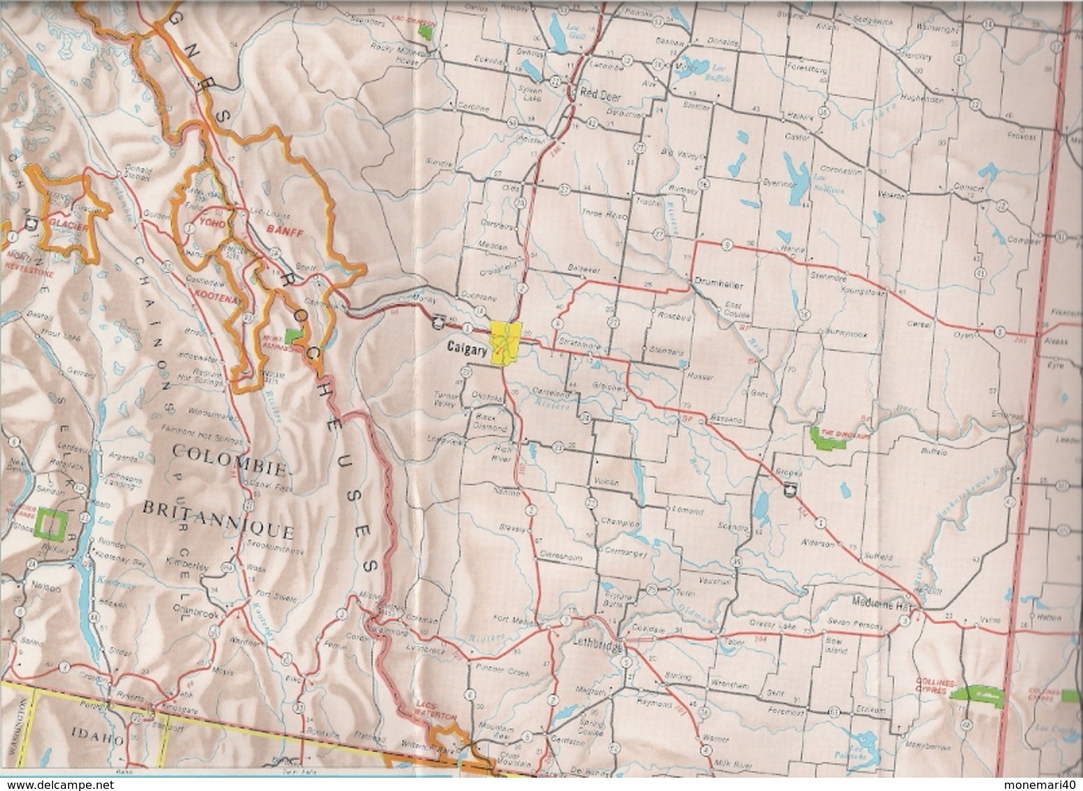 CANADA (OUEST) - ETATS-UNIS (NORD-OUEST - CARTES ROUTIÈRES (1973)