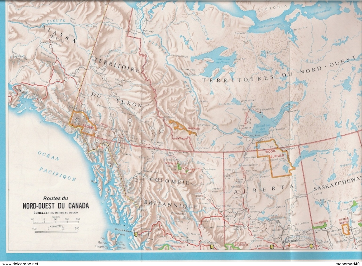 CANADA (OUEST) - ETATS-UNIS (NORD-OUEST - CARTES ROUTIÈRES (1973)