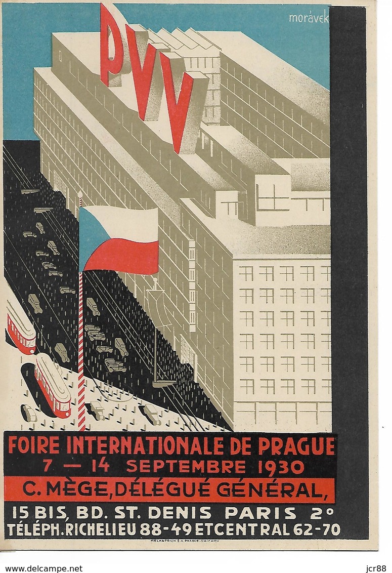 Publicité - Foire Internationale De Prague - 1930 - Paris - Autres & Non Classés