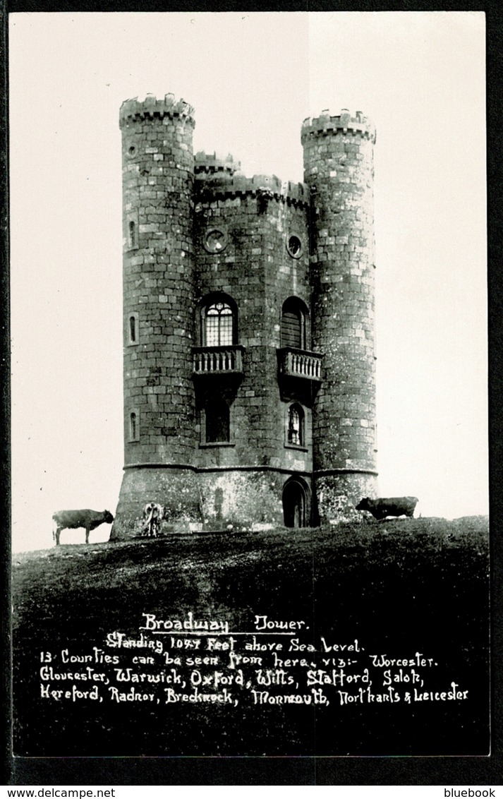 Ref 1261 - Super Real Photo Postcard - Broadway Tower - Worcestershire - Andere & Zonder Classificatie
