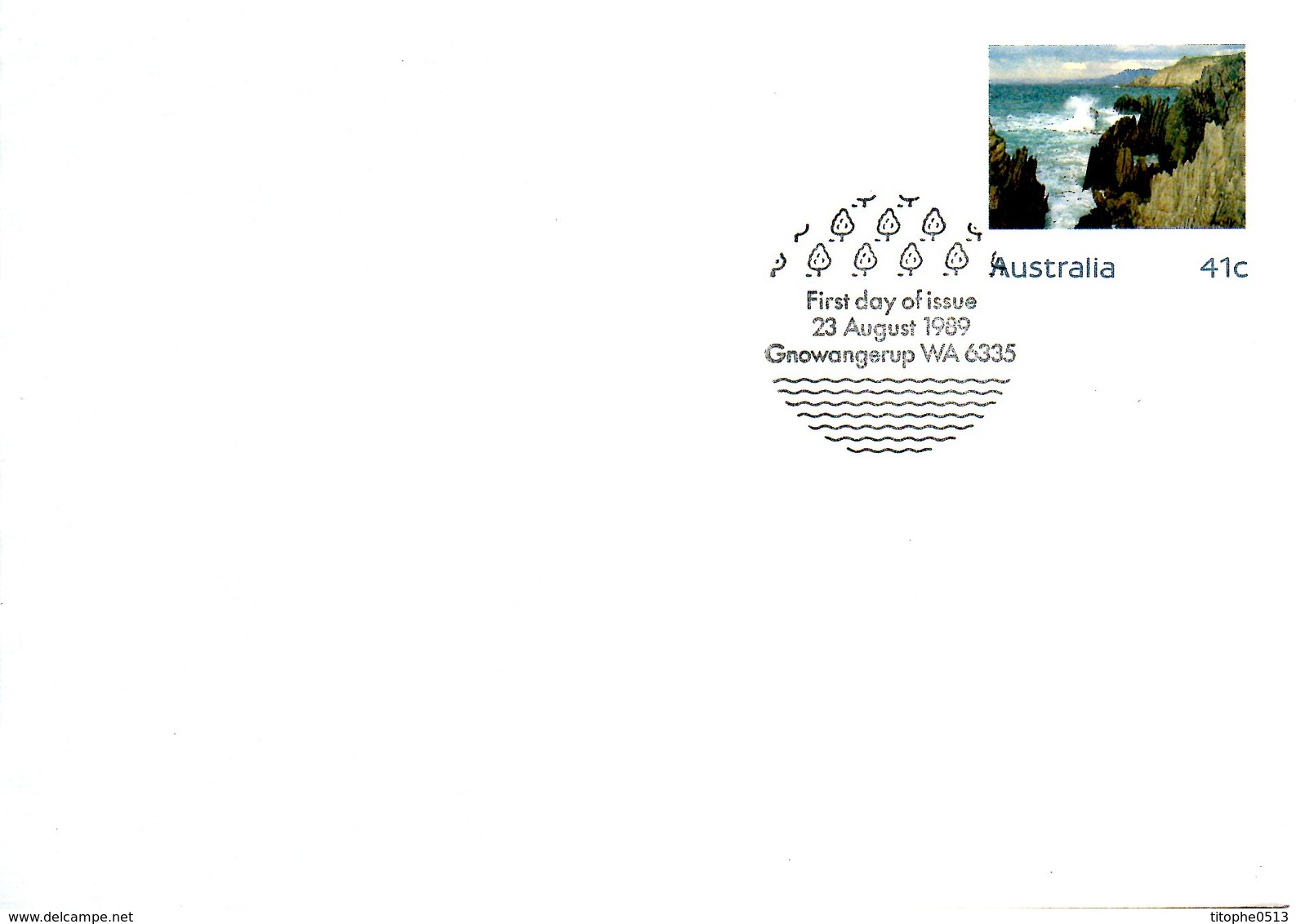 AUSTRALIE. Entier Postal Avec Oblitération 1er Jour De 1989. Parc National Fitzgerald River. - Umweltschutz Und Klima