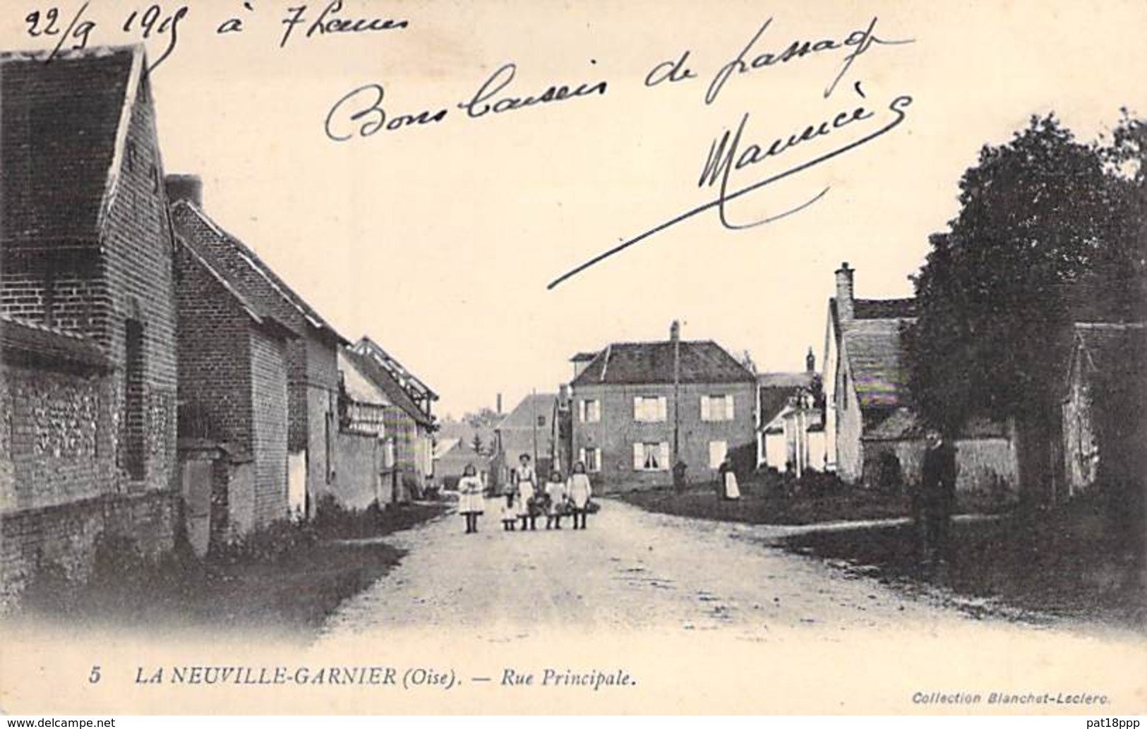 60 - LA NEUVILLE GARNIER : Rue Principale - CPA - Oise - Autres & Non Classés