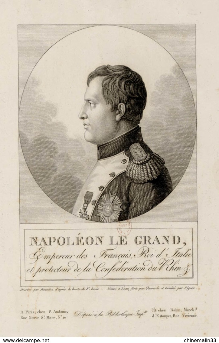 CARTE POSTALE PORTRAIT  NAPOLÉON LE GRAND EMPEREUR DES FRANÇAIS ET ROI D'ITALIE - Personaggi