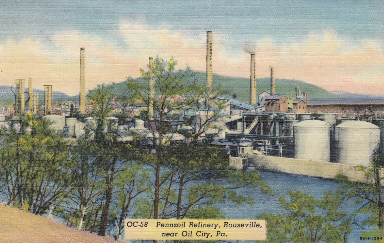 OIL CITY , Pennsylvania , 30-40s ; Pennzoil Refinery - Other & Unclassified