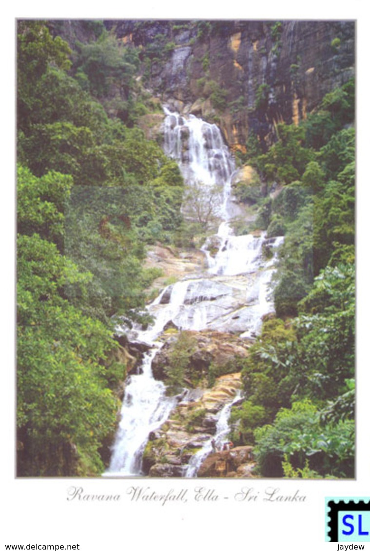 Sri Lanka Postcards, Ravana Waterfall, Ella, Postcrossing - Sri Lanka (Ceylon)