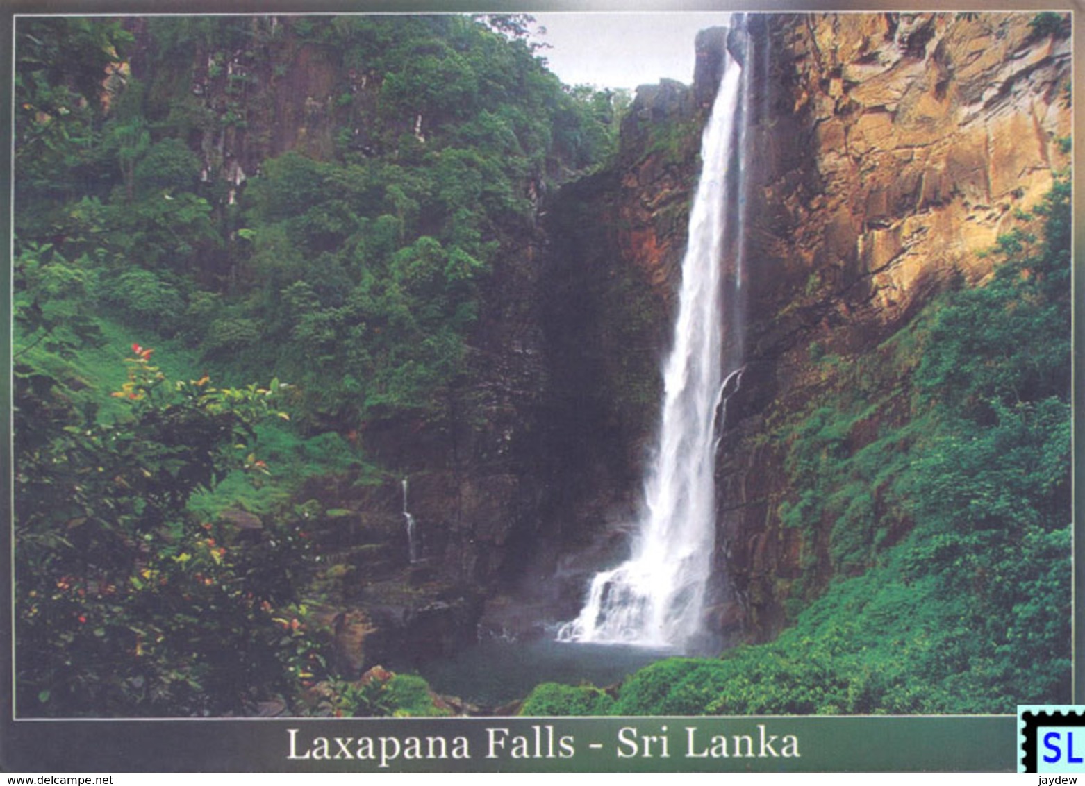 Sri Lanka Postcards, Laxapana Waterfall, Postcrossing - Sri Lanka (Ceylon)