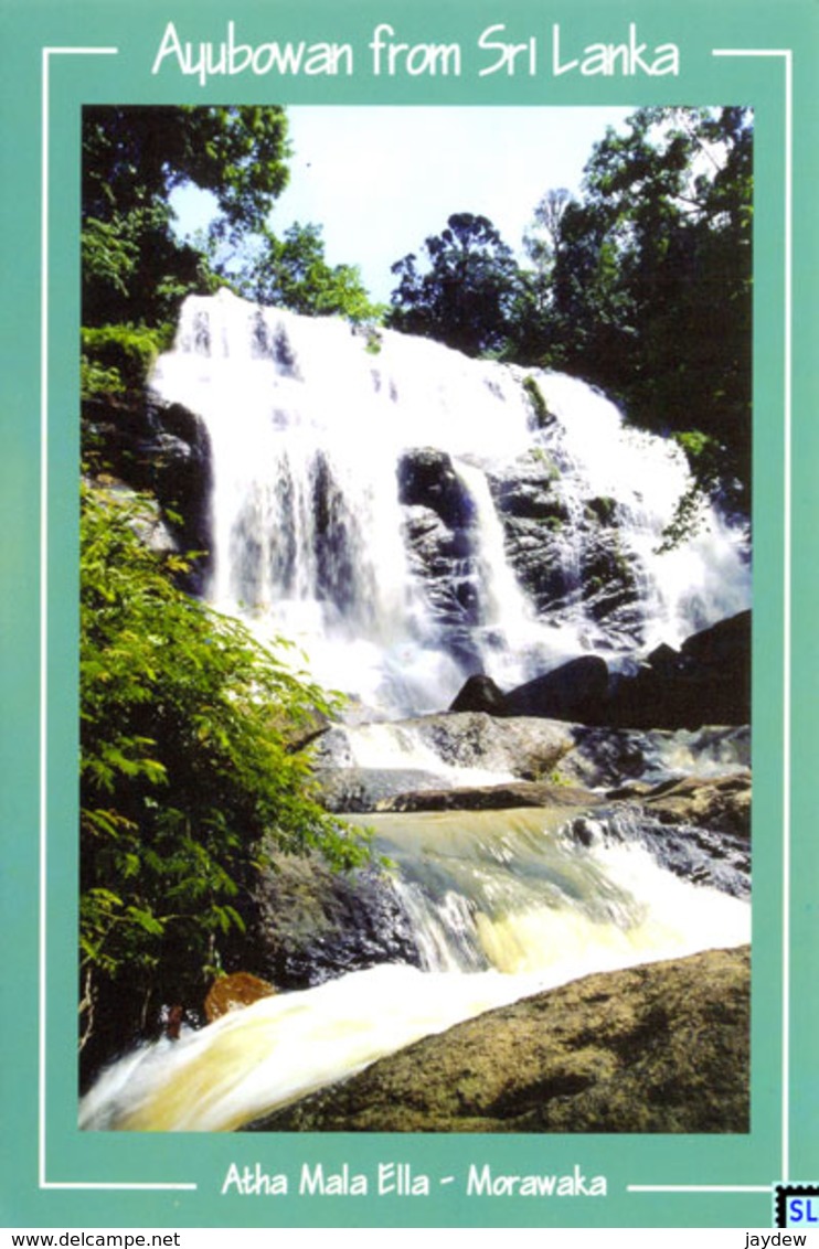 Sri Lanka Postcards, Atha Mala Ella, Waterfall, Postcrossing - Sri Lanka (Ceylon)