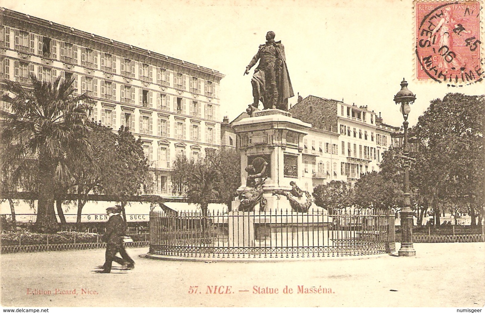 NICE  --  Statue De Masséna - Monumentos, Edificios