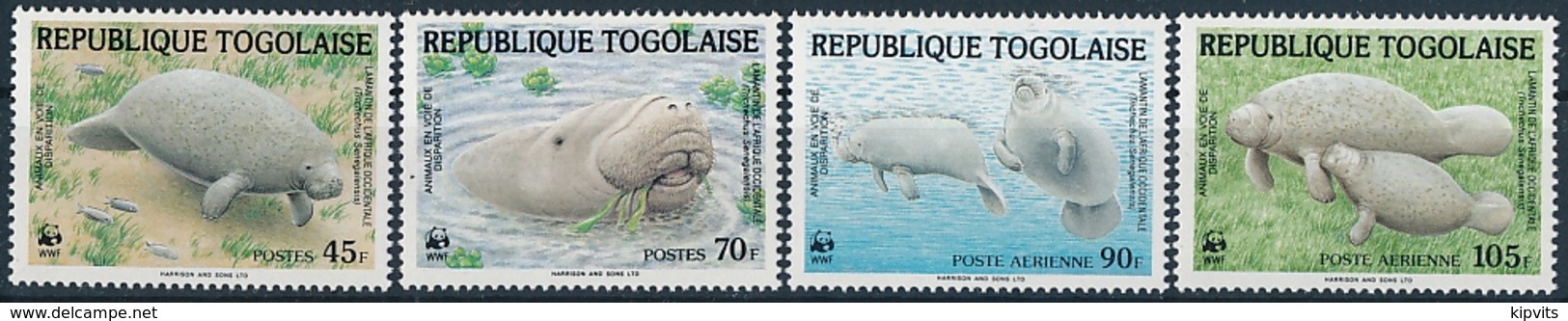 Togo Mi 1763-66 MNH ** / WWF / African Manatee Sea Cow Trichechus Senegalensis - Unused Stamps