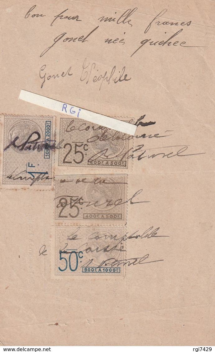 Pordic---cotes D'armor---22---caisse Rurale---4 Timbres Taxe - Non Classés