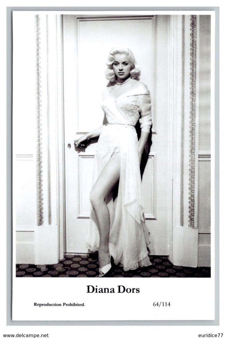 DIANA DORS - Film Star Pin Up PHOTO POSTCARD - 64-114 Swiftsure Postcard - Artistas