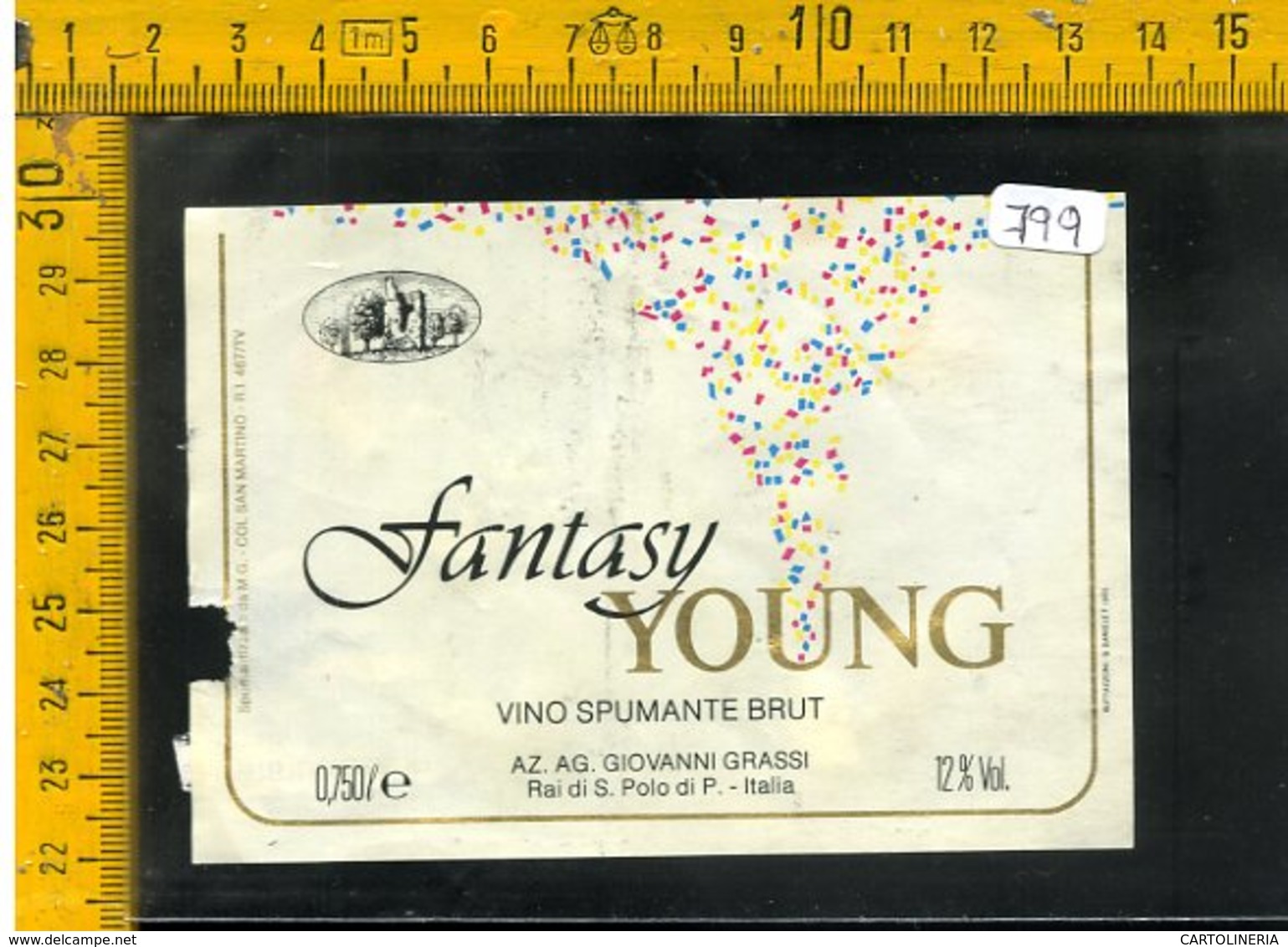 Etichetta Vino Liquore Spumante Brut Fantasy San Polo P. - Altri & Non Classificati