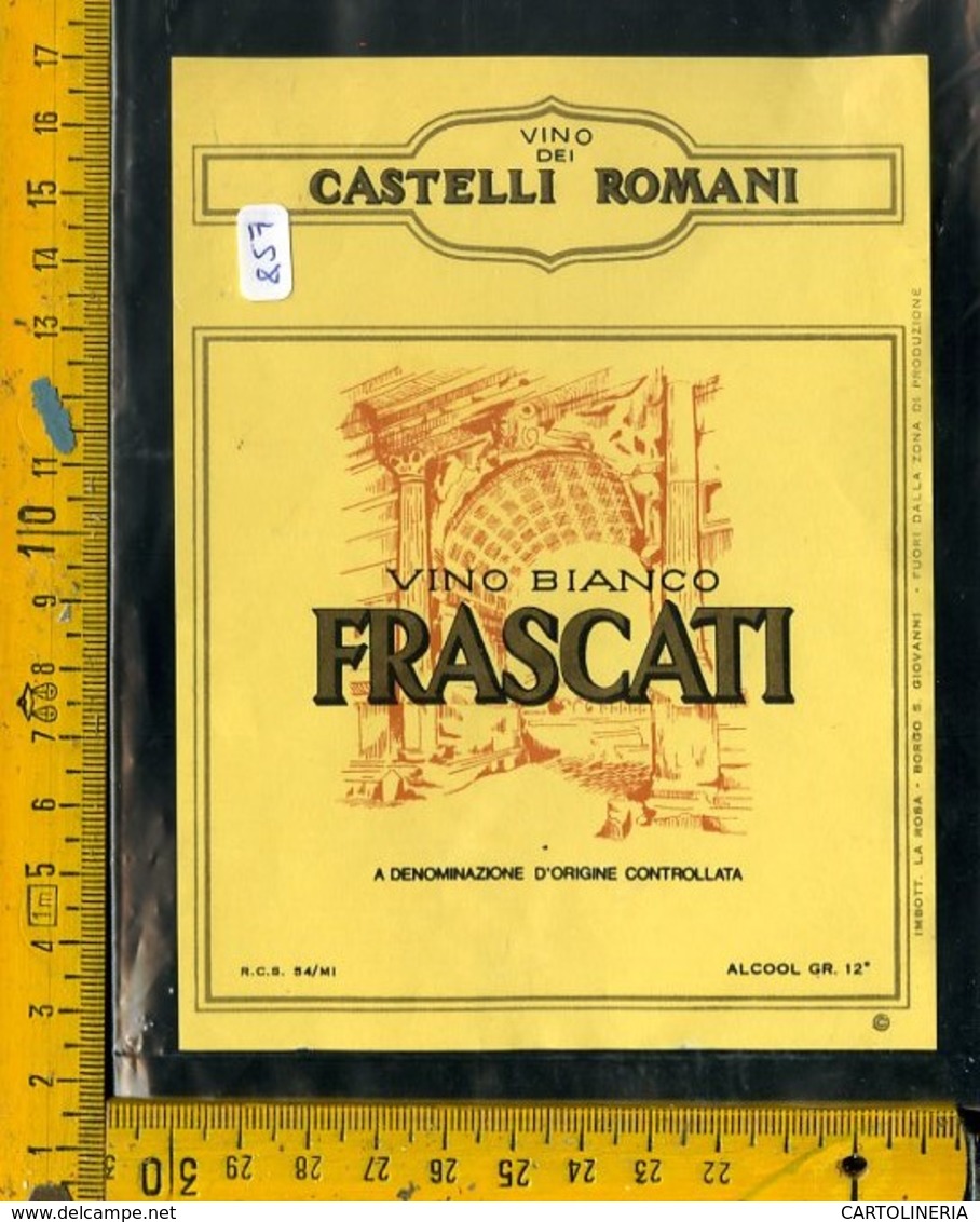 Etichetta Vino Liquore Castelli Romani Frascati - Altri & Non Classificati