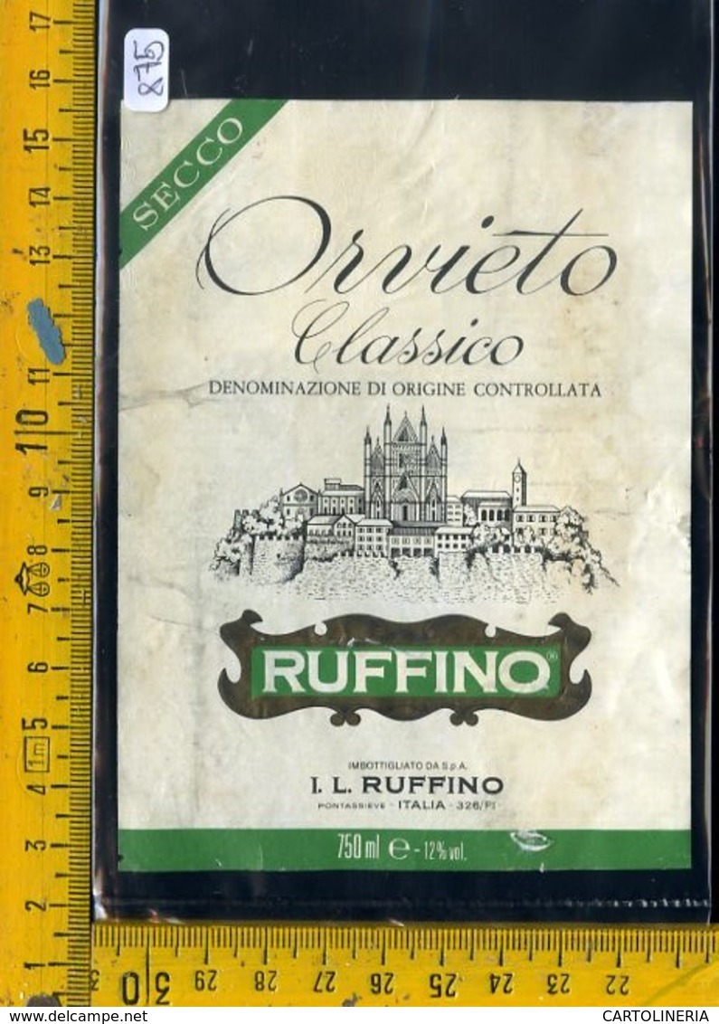 Etichetta Vino Liquore Orvieto Ruffino Pontassieve - Altri & Non Classificati