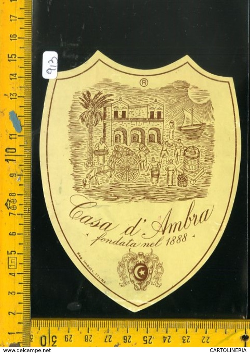 Etichetta Vino Liquore Casa D'Ambra Porto D'Ischia Napoli - Autres & Non Classés