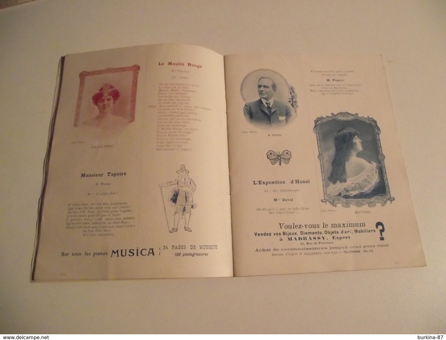 La revue des FOLIES BERGÈRE, 1902, frères Isola, 40 pages