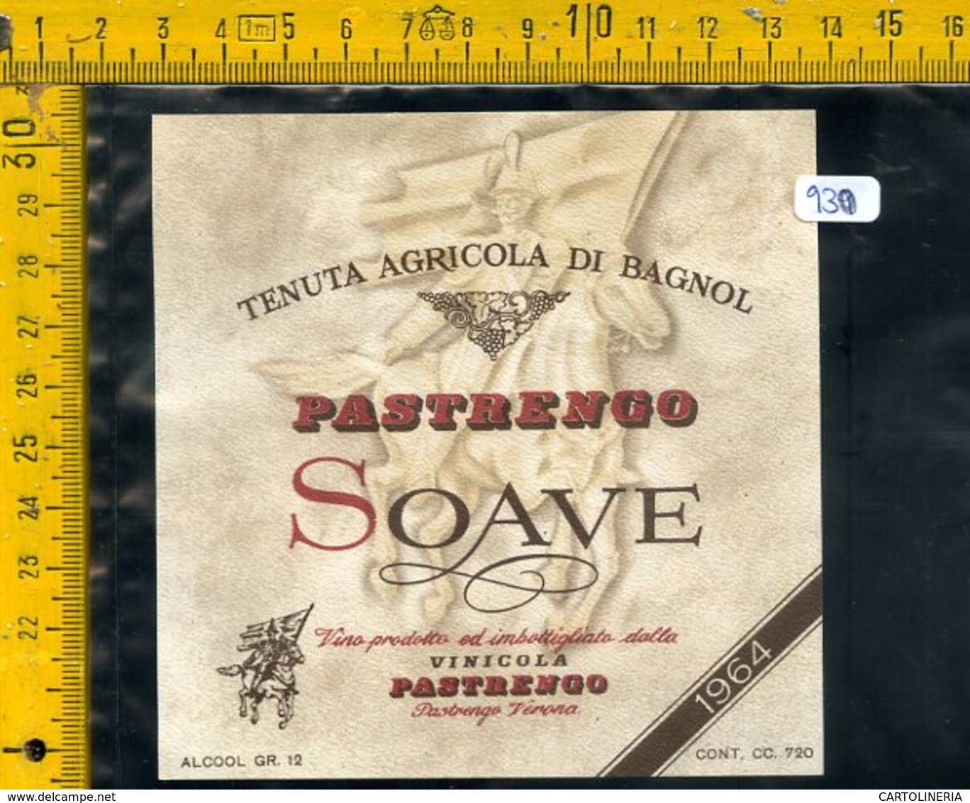 Etichetta Vino Liquore Soave Pastrengo Verona - Altri & Non Classificati