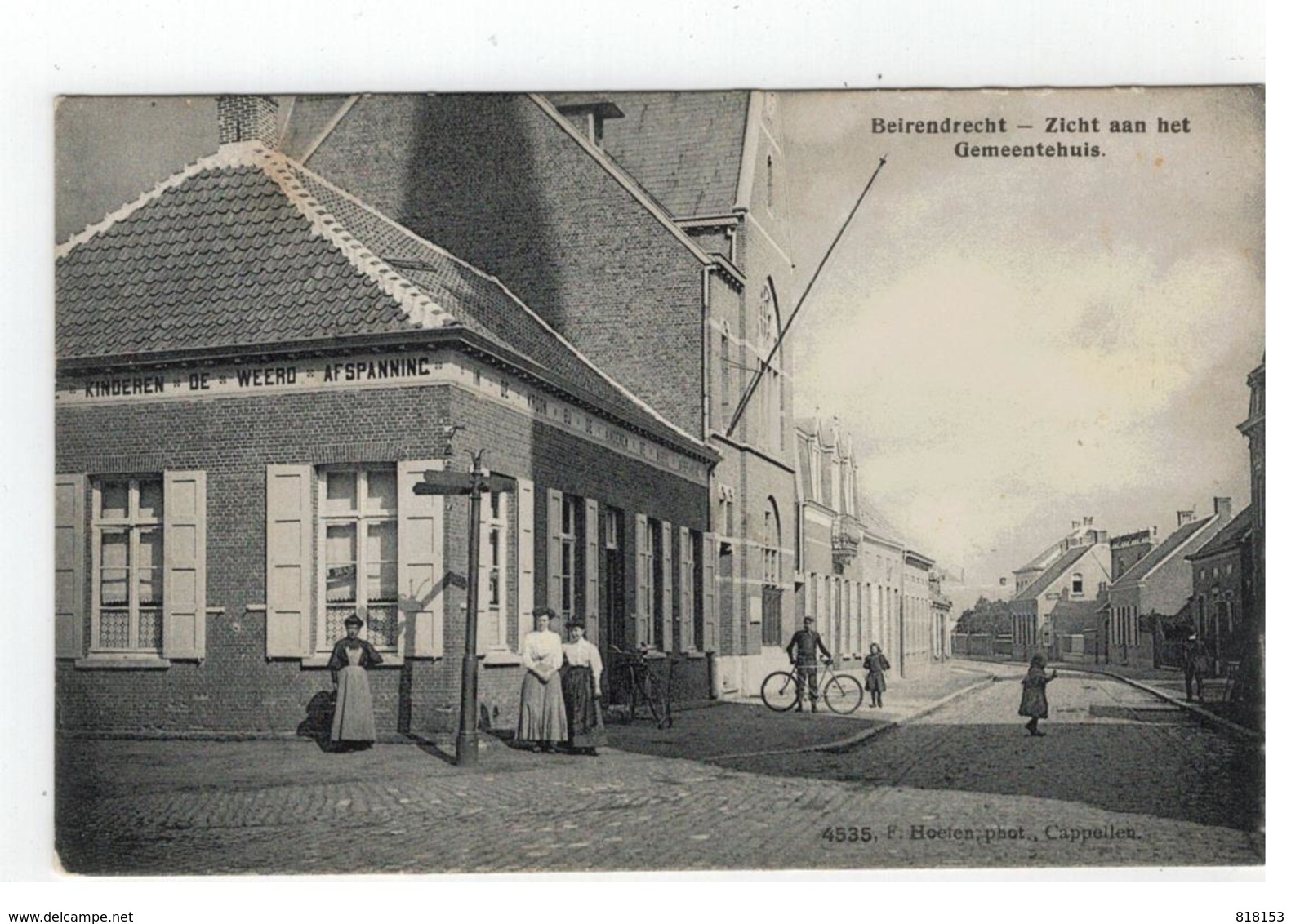 Berendrecht  Beirendrecht - Zicht Aan Het Gemeentehuis.   4535, F.Hoelen,phot.Capellen  1912 - Antwerpen