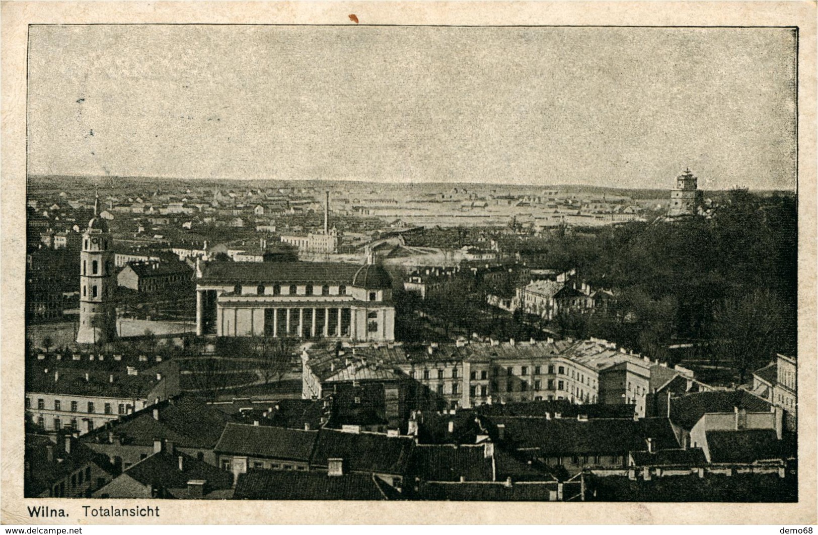 Wilna Lituanie VILNIUS  Vue Générale  Feldpost 1918 Ed Georg Preuss Berlin - Litauen