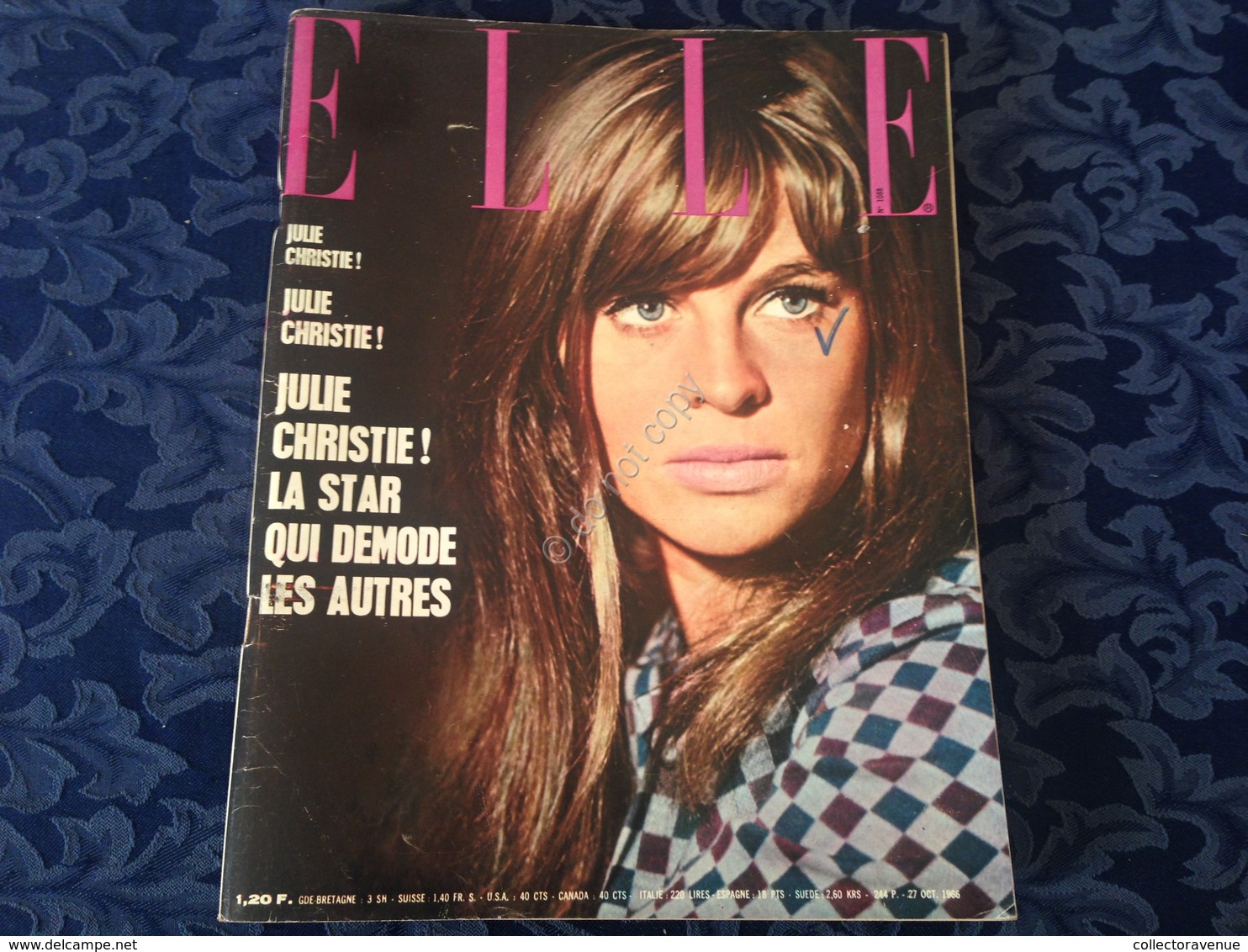 ELLE FRANCE Rivista Magazine 27 Ottobre 1966 N.1088 Julie Christie Polnareff - Non Classés